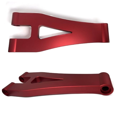 Parties d'usinage CNC sur mesure de grande taille d'aluminium rouge